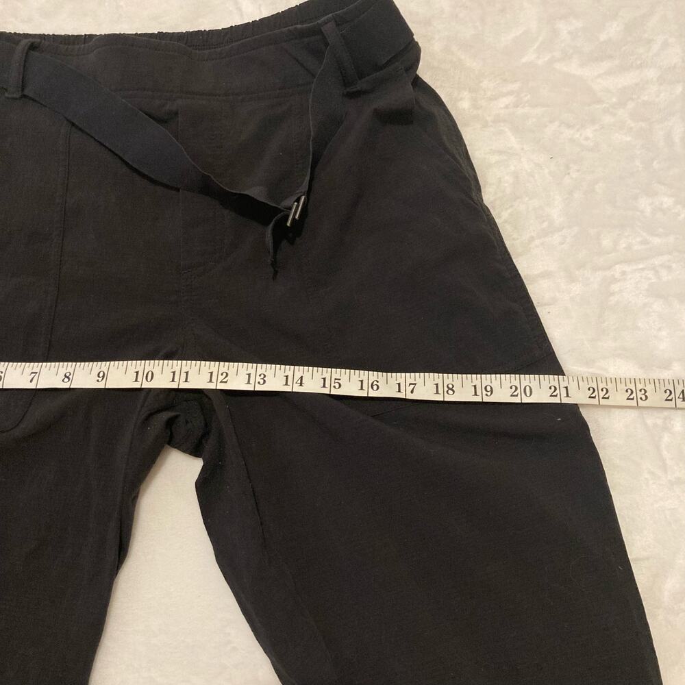 Athleta Trekkie Belted Black Hiking Commute Travel Pants Size 10 - Picture 6 of 14